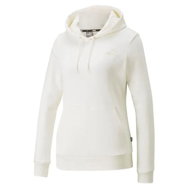 Naisten huppari Puma Essentials Embroidery Valkoinen