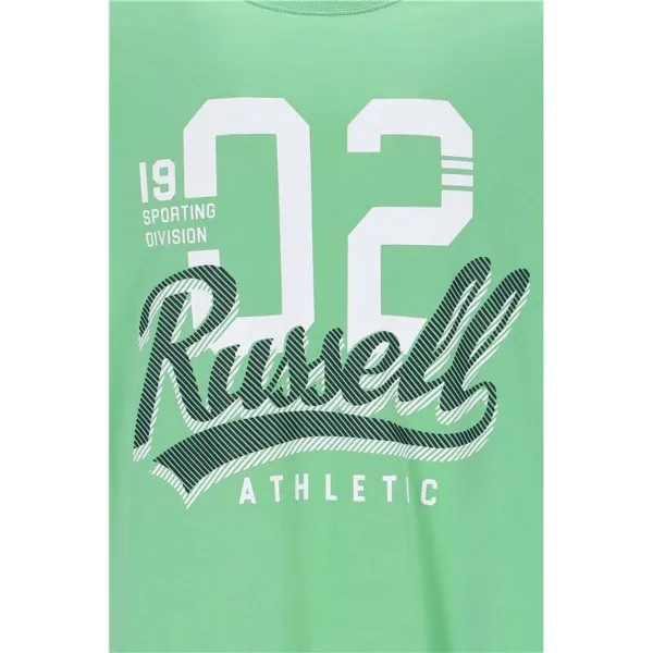 Vyriški marškinėliai su trumpomis rankovėmis Russell Athletic Amt A30101 Šviesiai žalia