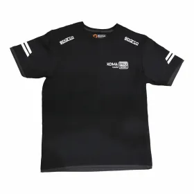 Men’s Short Sleeve T-Shirt Sparco Koma Tools 02416nrgs Black