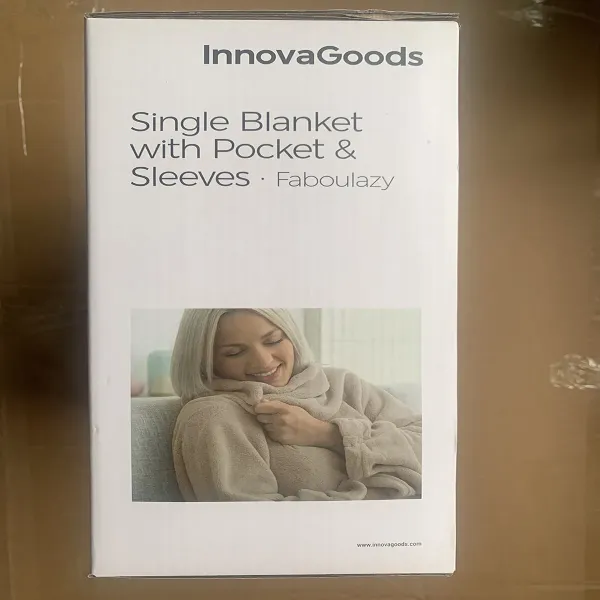 Antklodė su viena rankove ir centrine kišene Faboulazy InnovaGoods