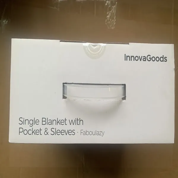 Antklodė su viena rankove ir centrine kišene Faboulazy InnovaGoods