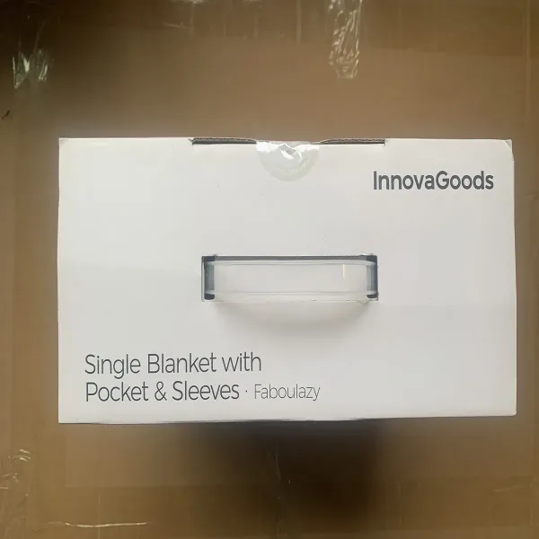 Antklodė su viena rankove ir centrine kišene Faboulazy InnovaGoods