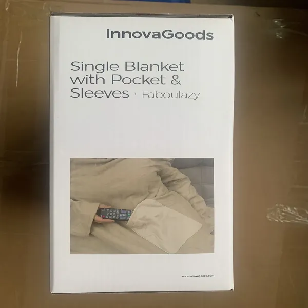 Antklodė su viena rankove ir centrine kišene Faboulazy InnovaGoods