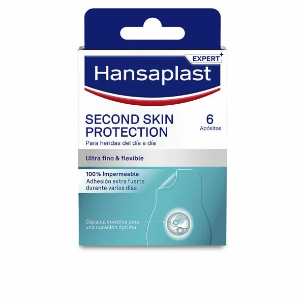 Sterilūs raiščiai Hansaplast SECOND SKIN PROTECTION 6 vnt.