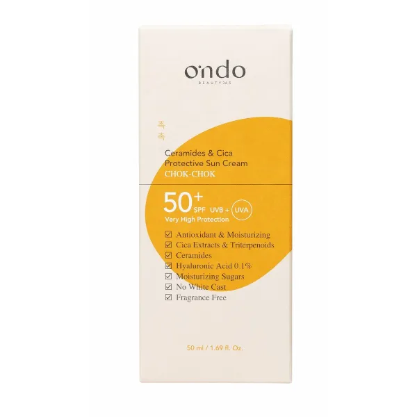Kremas nuo saulės veidui Ondo Beauty 36.5 CERAMIDE & CICA 50 ml