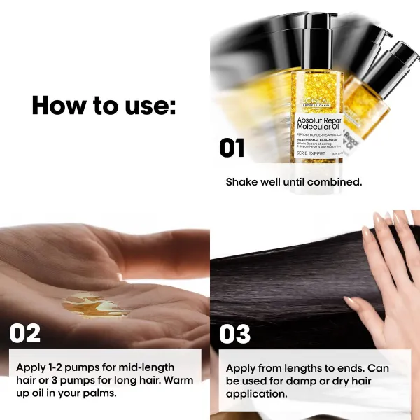 Food Supplement L'Oreal Professionnel Paris ABSOLUT REPAIR MOLECULAR 30 ml — Buy Online | Perfume Bright Lab