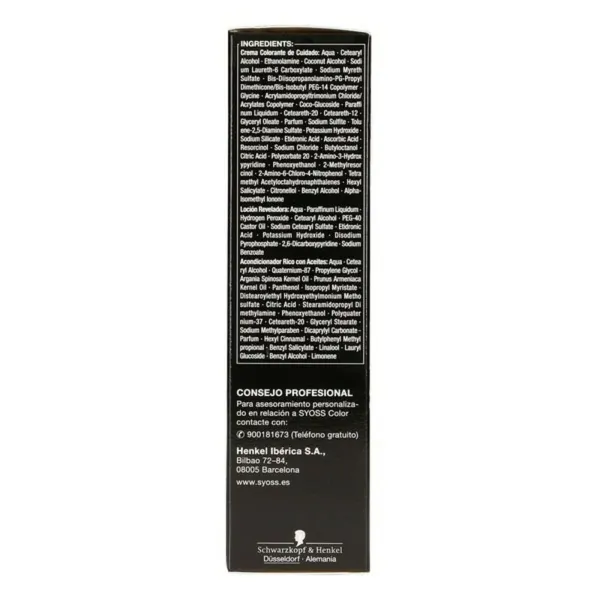 Püsivärv Syoss Olio Intense Meeblond Nº 8,60 Plaatinablond Nº 8.60-Rubio Miel