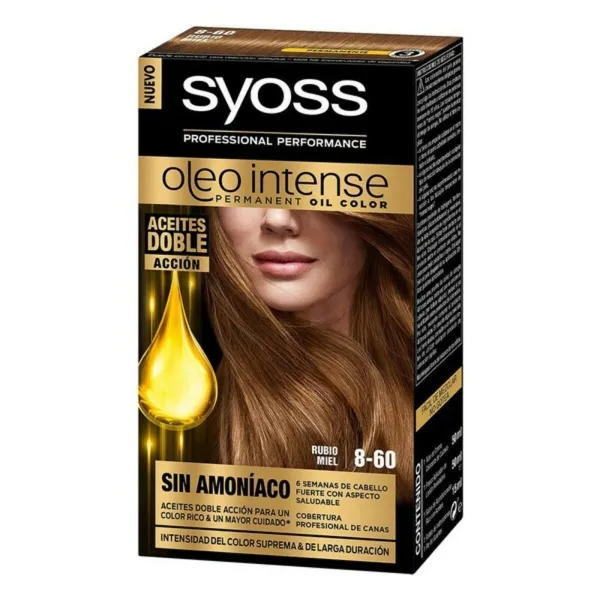 Püsivärv Syoss Olio Intense Meeblond Nº 8,60 Plaatinablond Nº 8.60-Rubio Miel