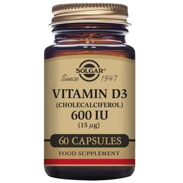 Vitamin D3 (Cholecalciferol) Solgar 600 iu 60 Capsules — Buy Online | Perfume Bright Lab