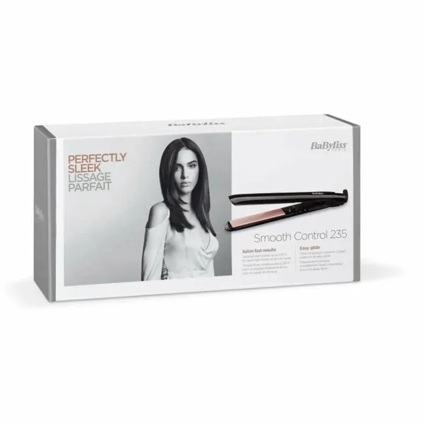 Matu Taisnotājs Babyliss Smooth Control 235 Melns