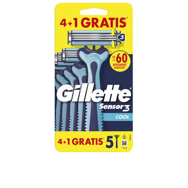 Raseerimisvahendid Gillette SENSOR3 COOL (4 Ühikut)
