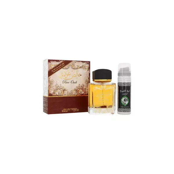 Set Lattafa Pure Oudi Edp 100ml + Deodorant 50ml