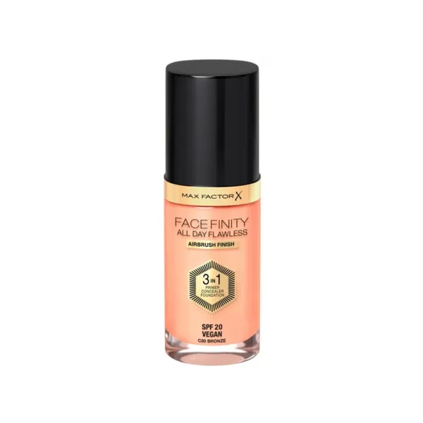 Max Factor Facefinity 3in1 Primer, Concealer y Foundation 80-Bronze 30ml