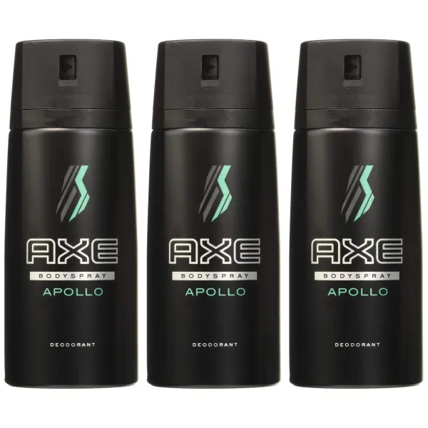 Suihkedeodorantti Axe Apollo 150 ml 3 Kappaletta