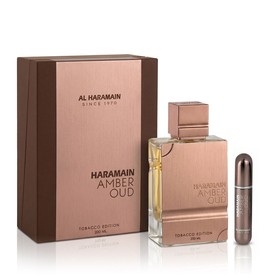 Al Haramain Amber Oud Tobacco Edition EDP 200 ml + Pocket Spray Uzpildāms (unisex)