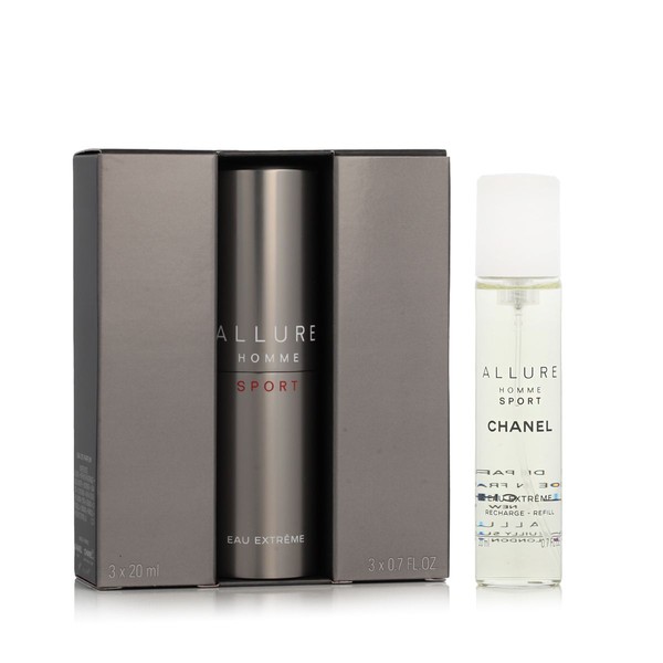 Chanel Allure Homme Sport Eau Extrême EDT Täytettävä 20 ml + EDT täydennys 2 x 20 ml (mies)
