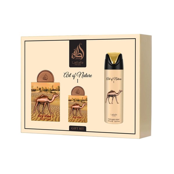LATTAFA Prize Art of Nature I EDP 100 ml + EDP 20 ml + Bodysle 200 ml (unisex)