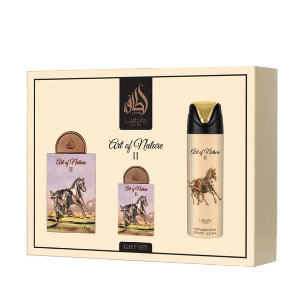 Lattafa Pride Art of Nature II EDP 100 мл + EDP 20 мл + Bodyspray 200 мл (унисекс)