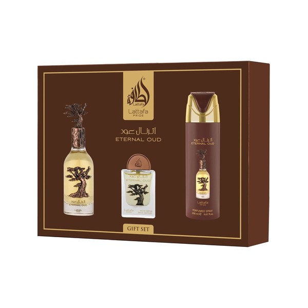 Lattafa Pride Ikuinen Oud EDP 100 ml + EDP 20 ml + DEO VAPO 200 ml (unisex)