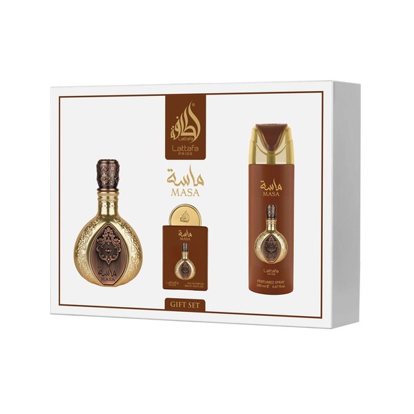 Lattafa Pride Masa EDP 100 мл + EDP 20 мл + Bodyspray 200 мл (унисекс)