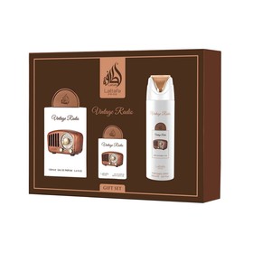 Lattafa Pride Vintage Radio EDP 100 ml + EDP 20 ml + Bodyspray 200 ml (unisex) — Buy Online | Perfume Bright Lab