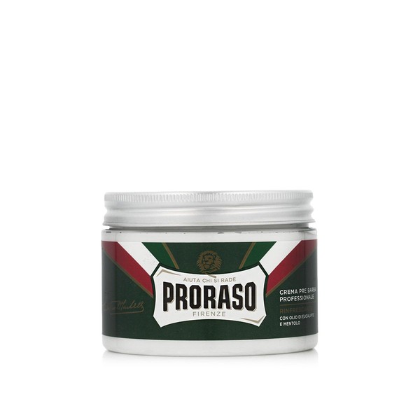 Proraso Virkistävä Professional Pre-Shave Cream Eucalyptus Oil ja Mentol 300 ml