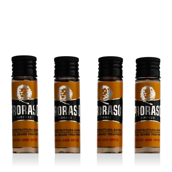 Proraso Wood and Spice Hot Parta hoito öljy 4 x 17 ml