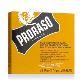 PRORASO Древесина и пряность Обработка горячей бороды Масло 4 х 17 мл