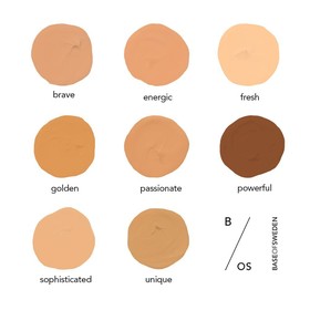 Base of Sweden Ūdensdrošs Full Coverage Foundation SPF 30 (Energetic) 30 ml