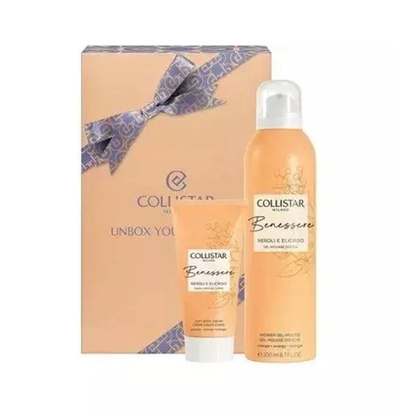 Set Collistar Unbox Your Wellness Shower Gel Mousee 200ml + Soft Body Cream 50ml
