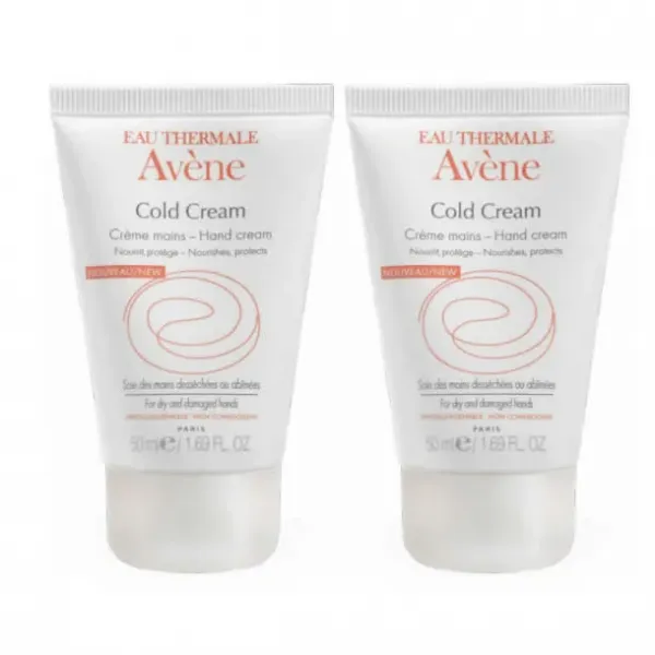 Avene Pack Cold Cream Hand Cream 2x50ml