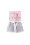 Inca Silver Tutu + Ribbon With Crown
