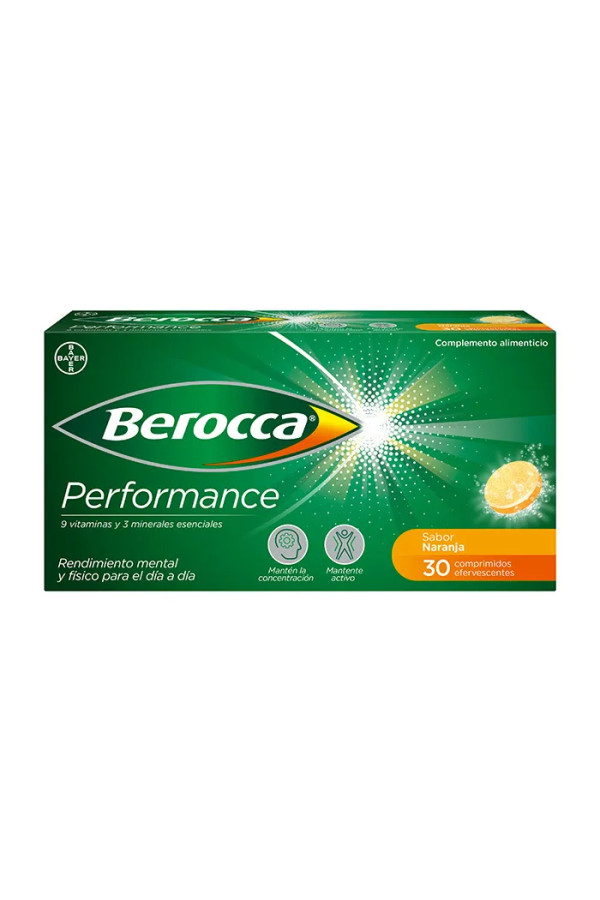 Berocca Performance 30 Effervescent Tablets Orange