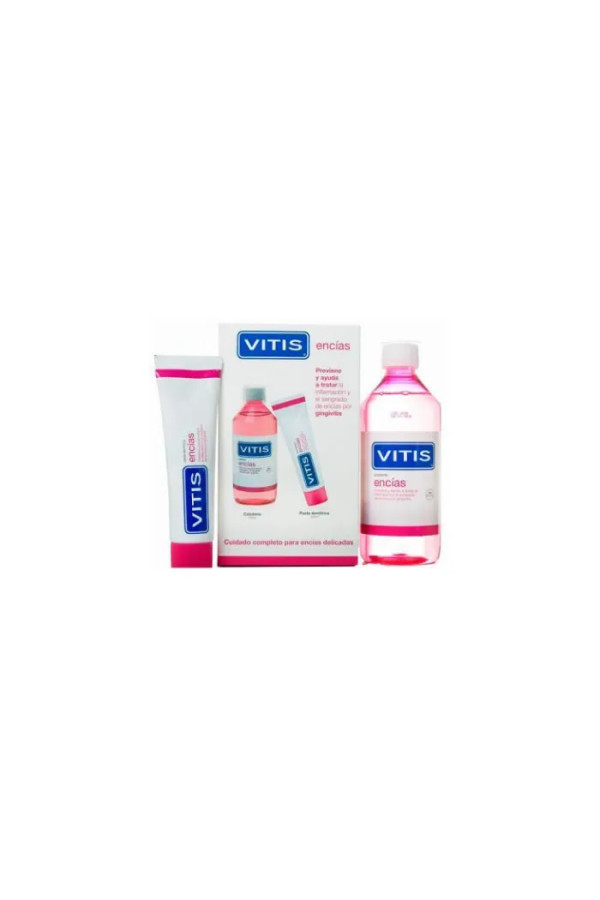 Vitis Pack Gums Paste 100ml + Mouthwash 500ml