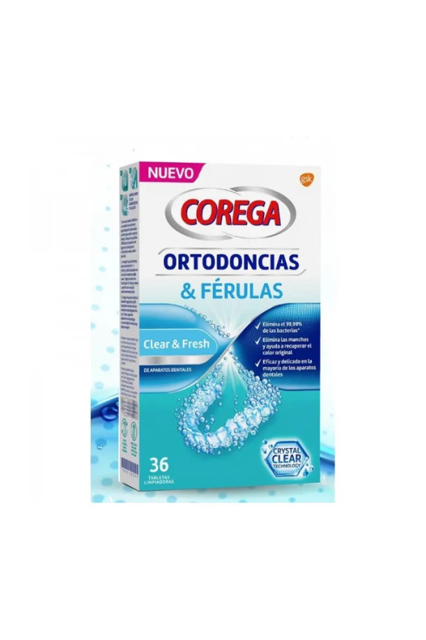 Corega Orthodontics & Splints 36 Tablets 