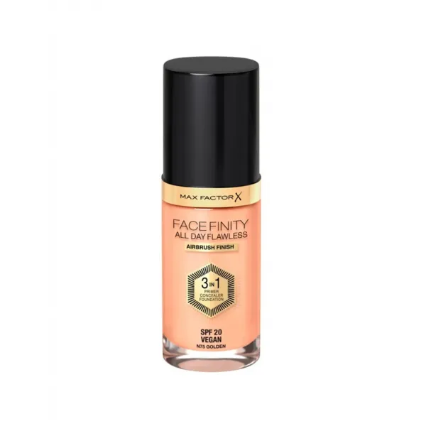 Max Factor Facefinity 3in1 Primer, Concealer y Foundation 75-Golden 30ml