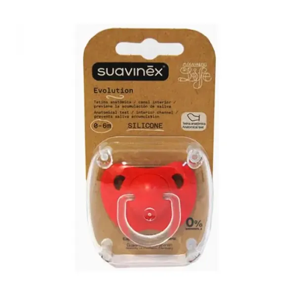 Suavinex  Evolution Anatomical Silicone Teat Soother +6m 