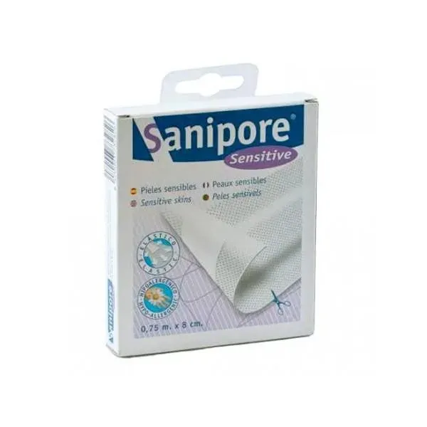 Sanipore Bandage Adhesive Dressing 75cmx8cm 1ud