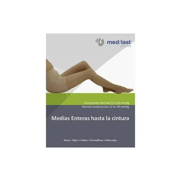 Panty Medilast Normal Negro Talla Grande