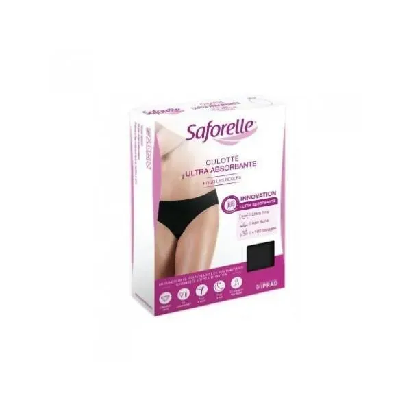 Saforelle Ultra Absorbent Short Black Size M