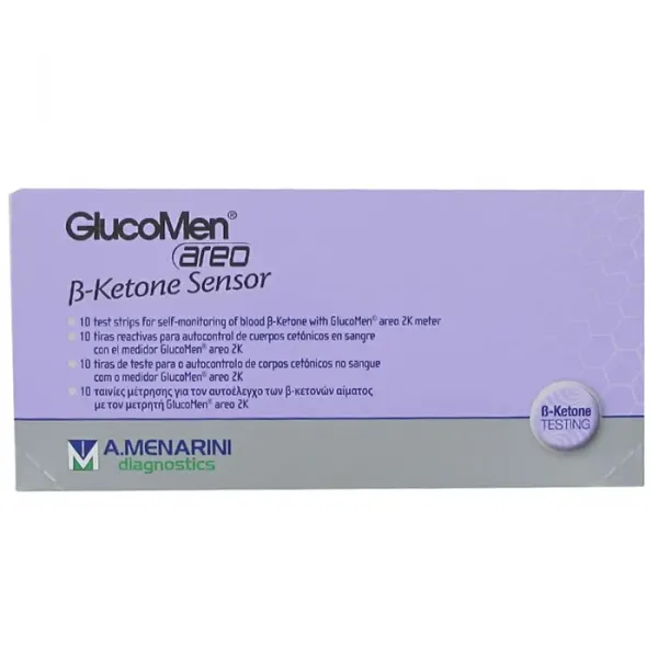 Glucomen Areo Sensor B-Ketone 10 Test Strips
