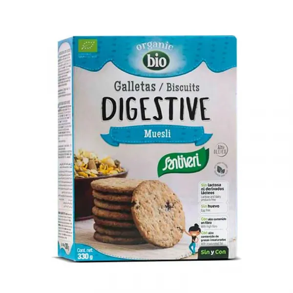 Santiveri Digestive Muesli Bio Biscuits 330g