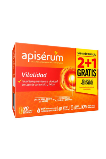 Apiserum Vitaminate 3 X 30 Capsules 