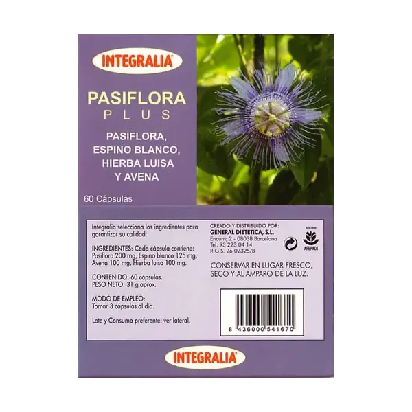 Integralia Pasiflora Plus 60 Caps