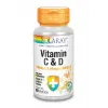 Solaray Vitamina C y D 60 Vcaps