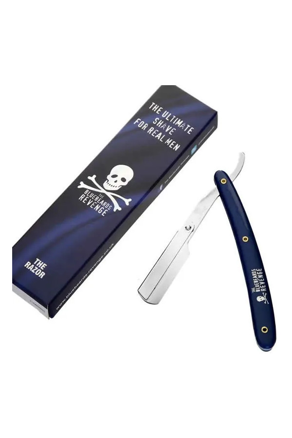 Blue Handle Shavette With Logo