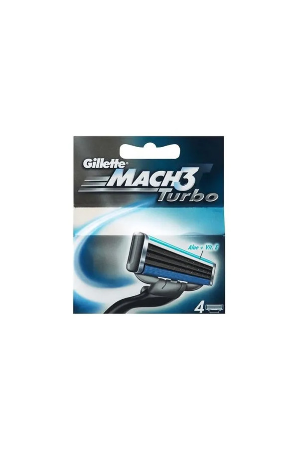 Gillette Mach3 Turbo Refill 4 Units