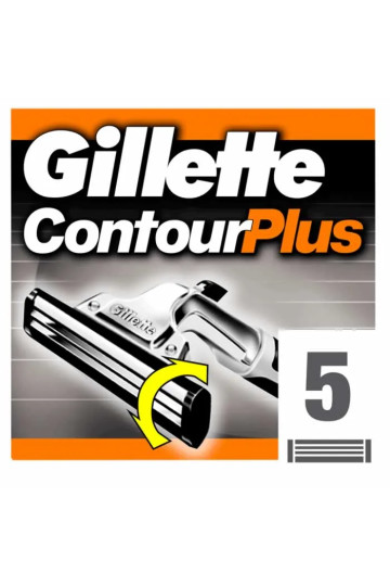 Gillette Contour Plus Refill 5 Units 
