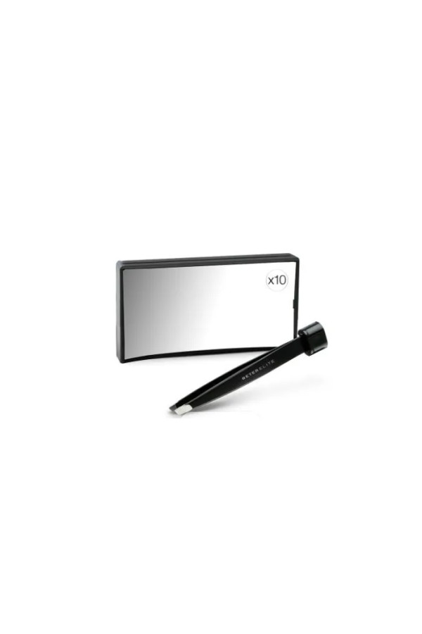 Beter Elite Rectangular Mirror X10 With Tweezer 