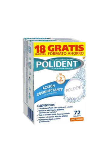 Polident Cleaning Tablets 72 Units